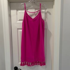 Gianni Bini Pink Mini Dress with Tassels
